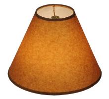 Meyda White 116421 - 10"W X 7"H Taos Brown Parchment Shade